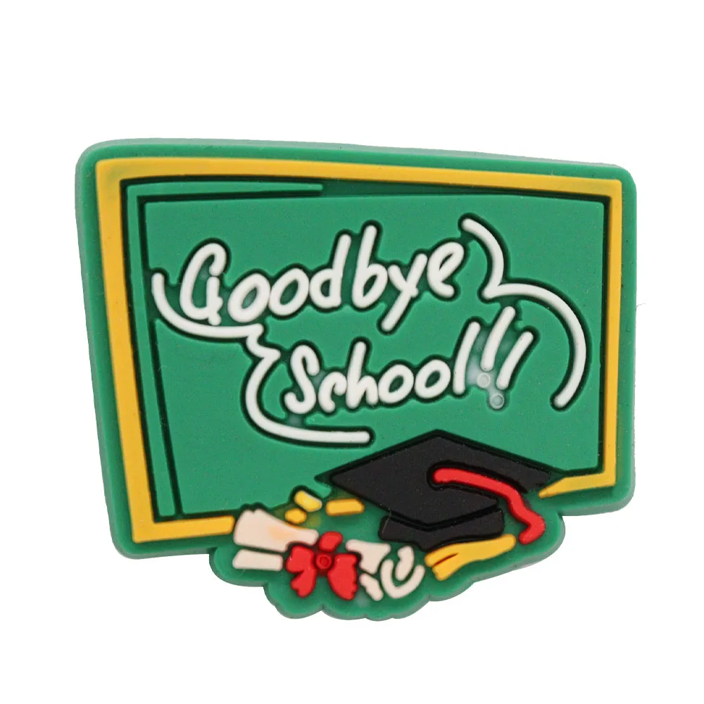 PVC Shoe Charms - Graduation School Bus Teacher Design