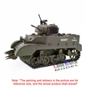 COOLBANK RC Tank 1/16 Scale 2.4ghz U.S. M5A1 Stuart Light Tank Model, Remote Control Tanks with Sound and Light  for Boys Adults 2