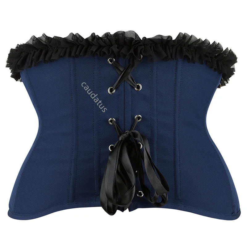 Underbust Corset for Wome Top Lace UP Floral Lingerie Underwear Plus Size Gothic For Outfit Burlesque Medieval Cosplay Halloween