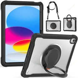 Heavy Duty Shockproof Rugged Protective Tablet Case - iPad 10th 10.9 inch (Black)