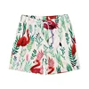 Hawaiian 3d Print Plants Flamingo Beach Shorts Men Summer Short Pants Outdoor Sports Surf Board Shorts Quick Dry Swim Trunks 3
