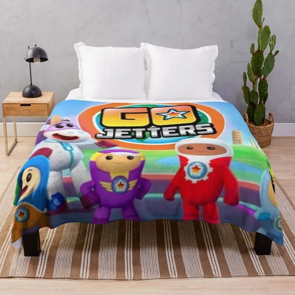 Go Jetters Design Throw Coperta Luxury Cosplay Anime Gigante Divano Coperte Pelose