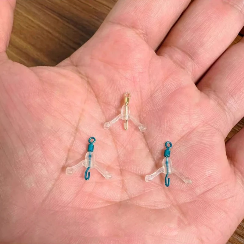 10/40pcs Fishing Hook Separator Anti-Tangle Silicone Fishing Line Splitter Device High Elastic Subline Splitter Lure Rigging