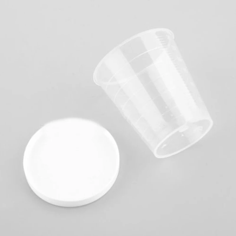 

10Pcs Medicine Measuring Cup 30ml Plastic With Lid Container Cap Measure Graduated Rice Medicine Liquid Durable