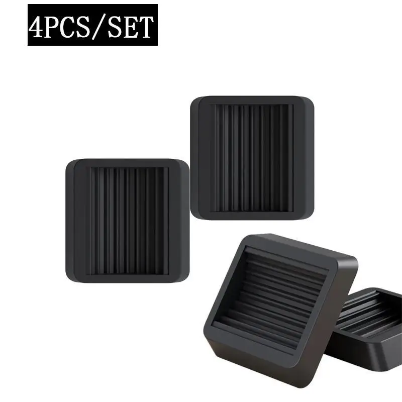 4 adet/takım ofis koltuğu tekerlek durdurucu mobilya tekeri bardak parke zemin koruyucuları titreşim önleyici ped rulo ayaklar kaymaz Mat