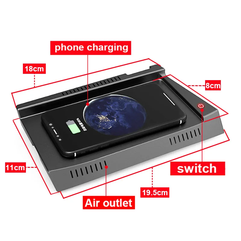 Chargeur sans fil Volkswagen Golf 7 (2012-2018 Chargeur sans fil Volkswagen Golf 7 (2012-2018