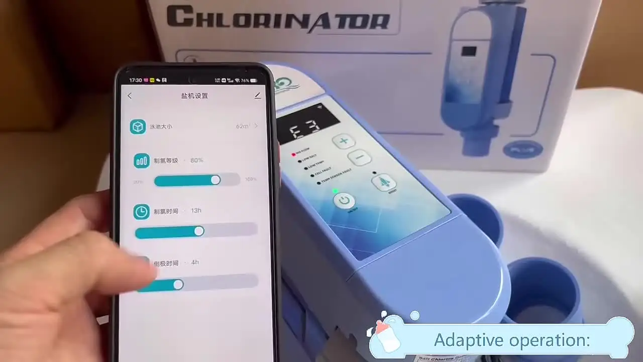 Смарт-бассейн солевой хлоратор App хлоринатор спа для бассейна с заводской солью