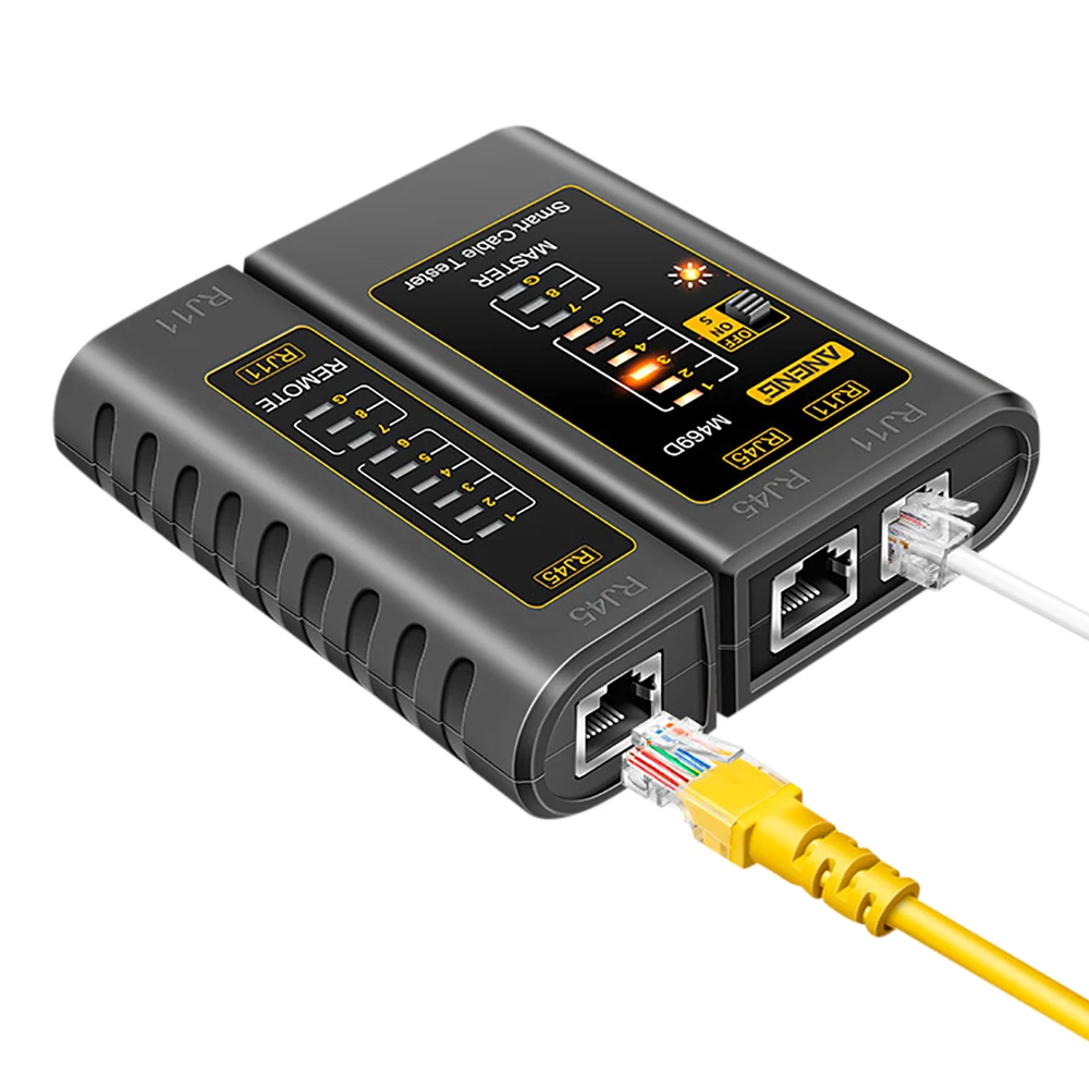 M469D Cable Lan Tester Network Cable Tester RJ45 RJ11 RJ12 CAT5 UTP LAN Networking Tool Network Repair Tools