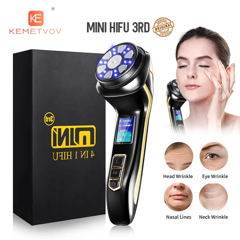 【新品未開封】 高級美顔器HIFU RF EMS PULSE 4IN1 Eye Design Professional | 4 In 1 Mini HIFU Ultrasound RF