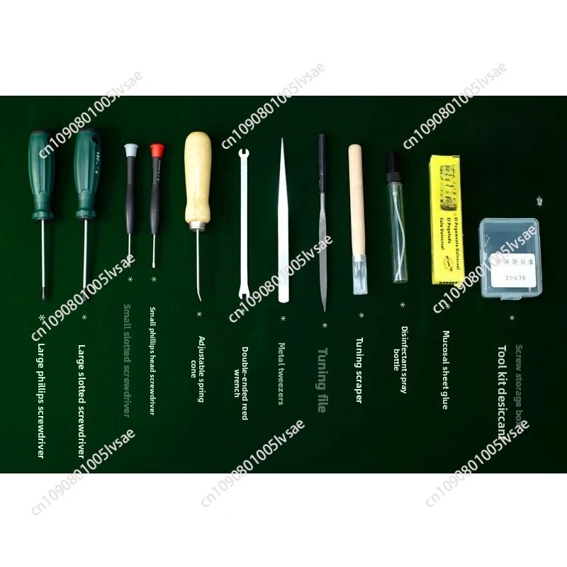 Harmonica Repair and Tuning Tool Kit, Chromatic Scale Polyphonic Repair, Disassembly and Cleaning Tools, Universal
