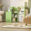Children Treehouse Bookcase and Toy Storage,Kids Book Shelf for Kids Rooms, oddler Bookshelf Baby Bookcase,Green 5