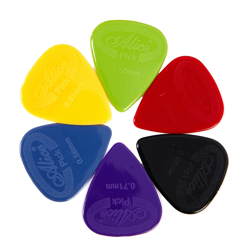 10PC 0.58/0.71/0.81/0.96/1.2/1.5mm Anti-slip Nylon Guitar Pick Non-slip For Acoustic Electric Guitarra Ukulele Accessories