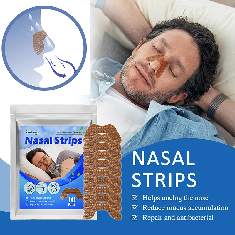 

10Pcs Better Breathe Nasal Strips Anti Snoring Strip Ventilation Nasal