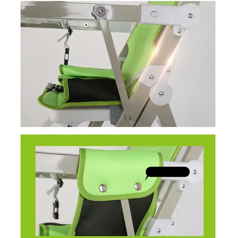 Children's Dining Chair, Foldable Baby Feed Table, Portable Lightweight 4.9KG Kids Highchair