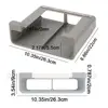 Plastic Cling Film Organizer Grey Wall Mounted Tinfoil Organizer No-Punch Space Saving Hanging Cabinet Storage Shelf for Home 6