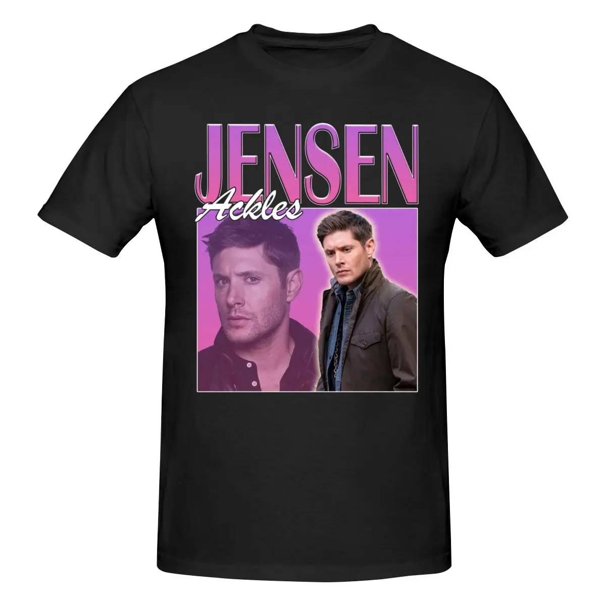 

Jensen Ackles Men's Classic Unisex Cotton T-Shirt for Men & Women, Classic Tee