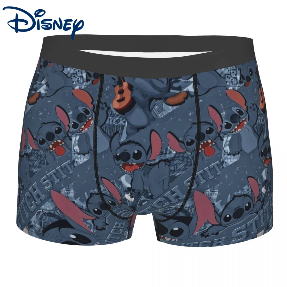 Men Disney Lilo And Stitch Cartoon Underwear Novelty Boxer Shorts