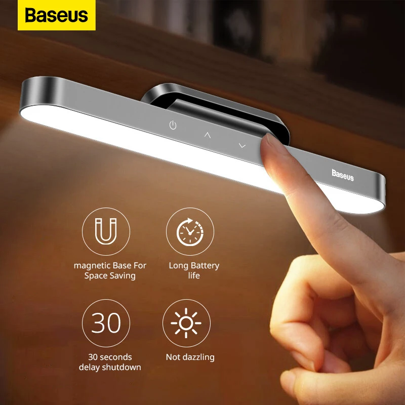 Baseus Lámpara colgante LED magnética para mesa, luz con atenuación continua, recargable, para escritorio, dormitorio y cocina|Luces de noche LED| AliExpress