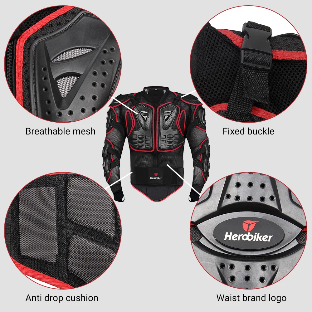 Men's Motorcycle Jackets Full Body Armor Protection Jackets Motocross Enduro Racing Moto Protective Equipment Clothes S-5XL