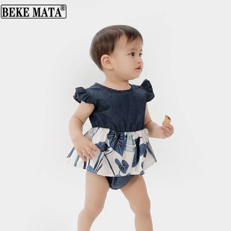 BEKE MATA Family Matching Dress Summer Mother Kids Daughter Dresses Ruffle Sleeve Family Look Mom And Baby Girl Clothes Set family easter outfits