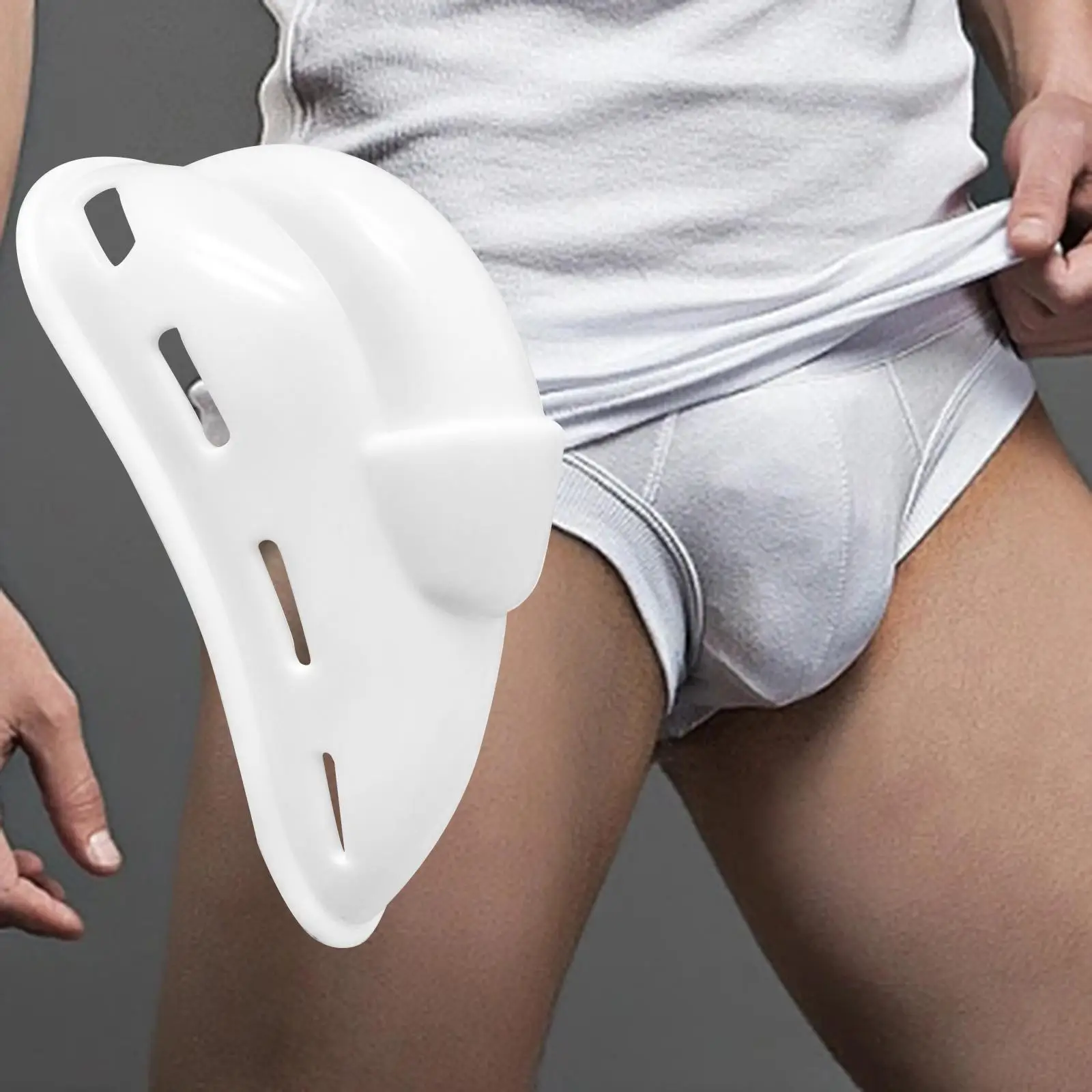 Groin Protector Athletic Cup Protective Equipment Crotch Protector for Hockey Kickboxing Mma