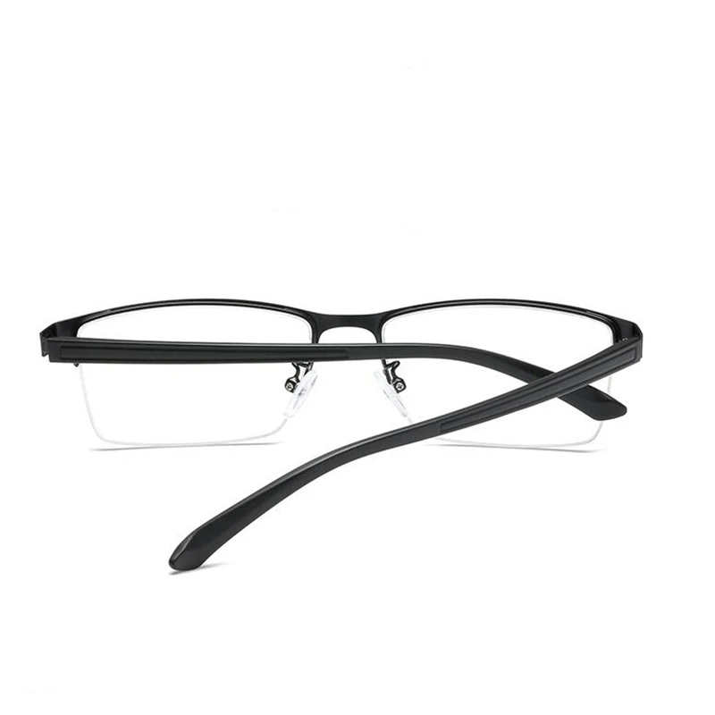 Semi-Rimless Steampunk Shortsighted Prescription Glasses Women Men Anti Blue Rays Computer Myopia Spectacles 0 -0.5 -0.75 To -6 5