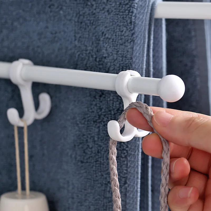 Towel Rack Wall Mount Punch Free Adhesive Bathroom Towel Holder Hanger Shelf Rack Cabinet Organizer Door Hanging Holder Organizer Stand