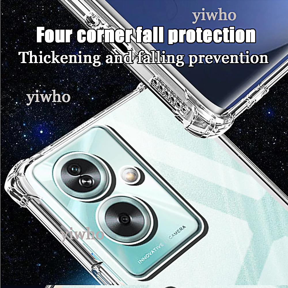 Shockproof Transparent Clear Silicone Phone Case - Soft TPU Back Cover