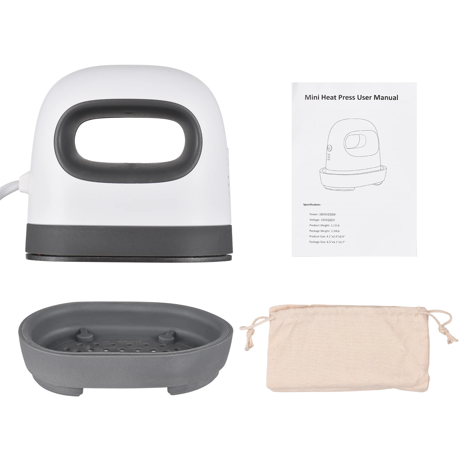 【CALDO】Mini pressa di calore macchina stampa di magliette pressa per trasferimento di riscaldamento facile macchine per ferro per vestiti borse cappelli cuscinetti coperta