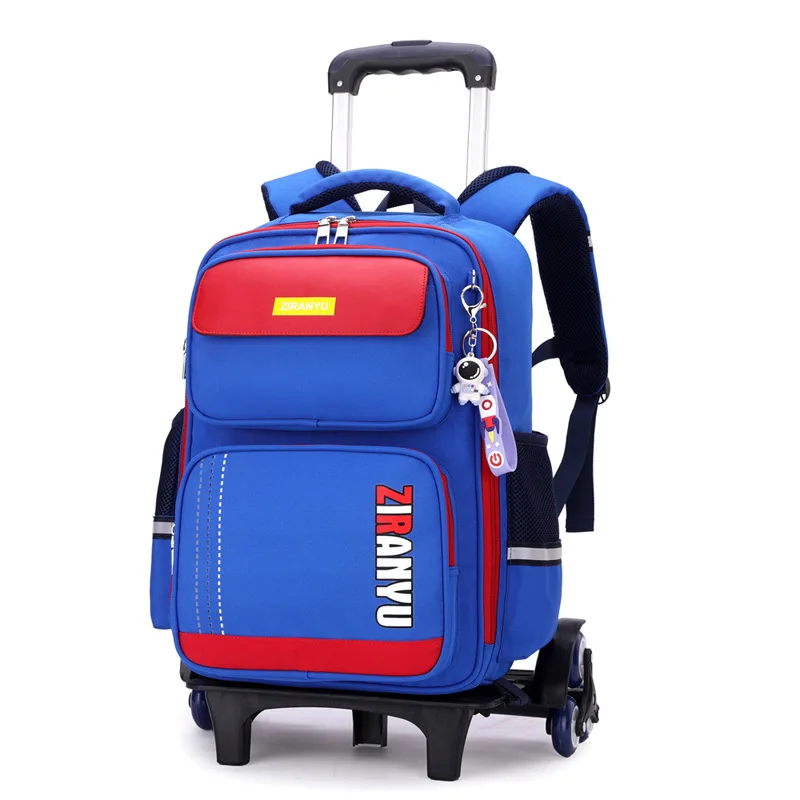 

Astronaut Backpack for Girls Boys Children School Bag With Wheels Trolley Backpack Schoolbag Rolling Wheeled Backpack Book Bags