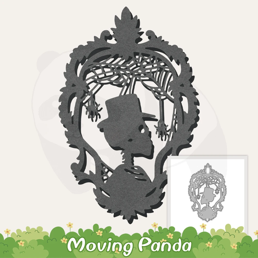 Halloween Series Skull Vintage Cutting Dies Set Forniture Per Scrapbooking Fai Da Te Fustelle In Metallo Stampo Per Coltelli Per Album Di Carte Decora