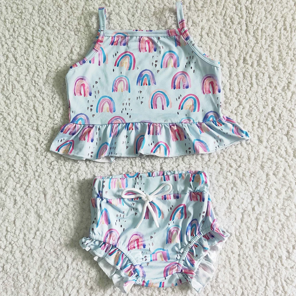 Boutique Baby Girl Clothes Bummies Set Summer Cute Toddler Girls