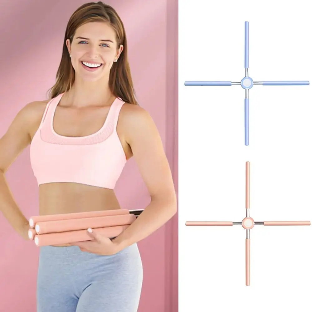 Yoga Hunchback Corrector Adjustable Stainless Steel Body Stick Cross Open Back Standing Training Stick Gym Home Sports Equipment