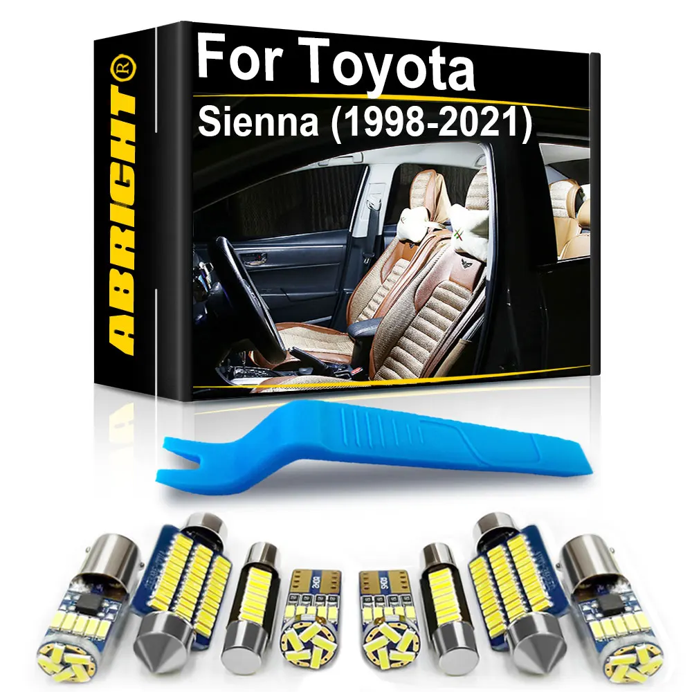 

Car Interior LED Light Canbus For Toyota Sienna 1998 2004 2005 2006 2007 2008 2010 2012 2014 2015 2016 2017 2018 2019 2020 2021