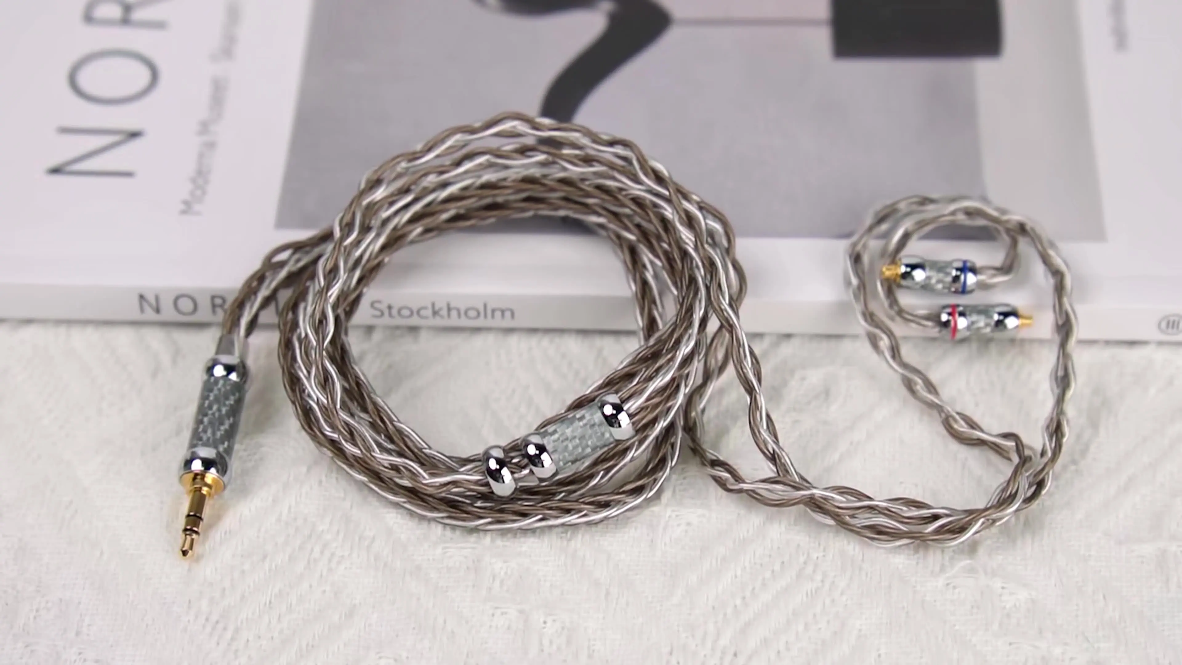 NICEHCK SilverCat HiFi Audio Replace IEM Wire 8 Core Silver