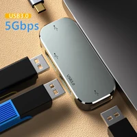 Multi-function 6 in 1 Type-C Hub 3.55mm Jack PD100W USB3.0/USB2.0/USB3.1 HDMI-Compatible USB Extender Hub - Image 3