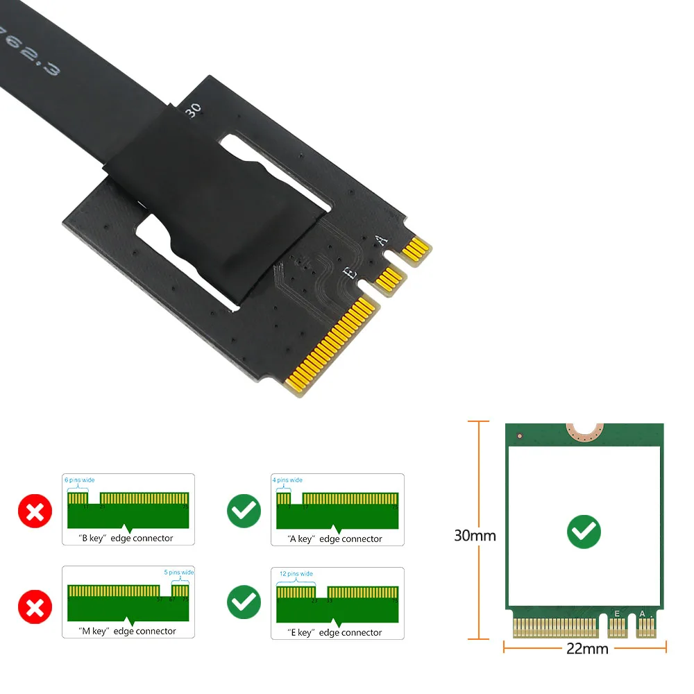 M Adaptador de Placa Fêmea com Cabo,