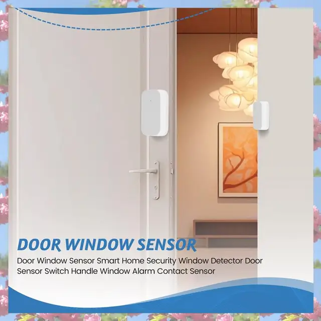 Door Window Sensor Smart Home Security Window Detector Door Sensor Switch Handle Window Alarm Contact Sensor 4