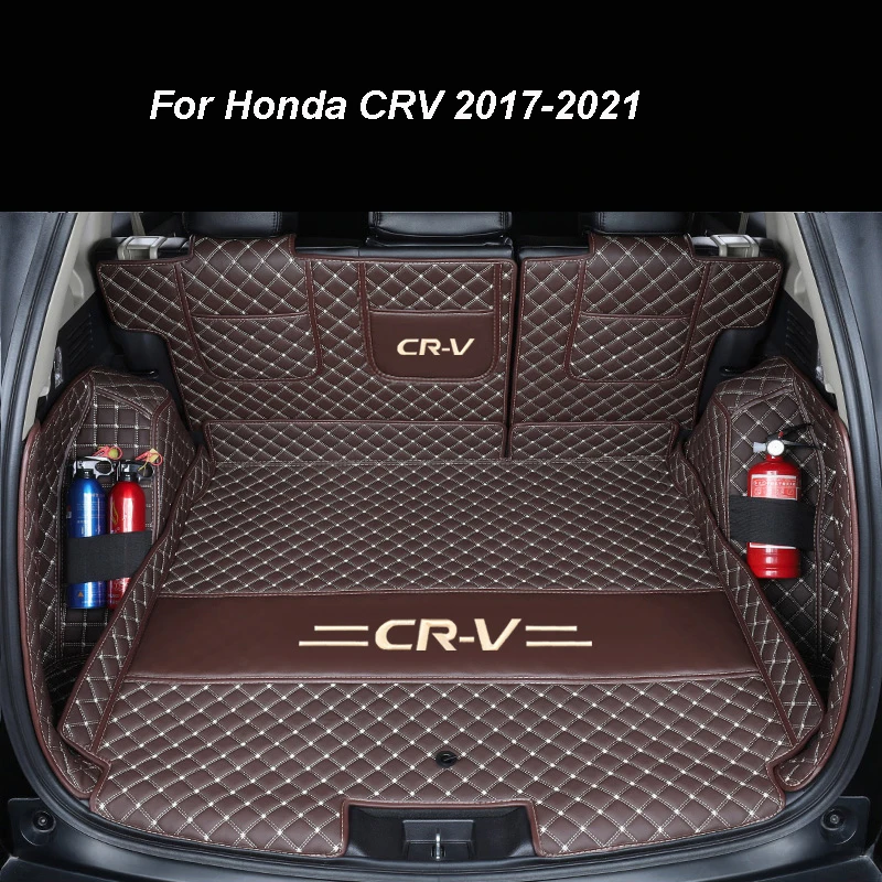 Leather Car Trunk Mats For Honda Crv 2017 2018 2019 2021 Cargo Liner