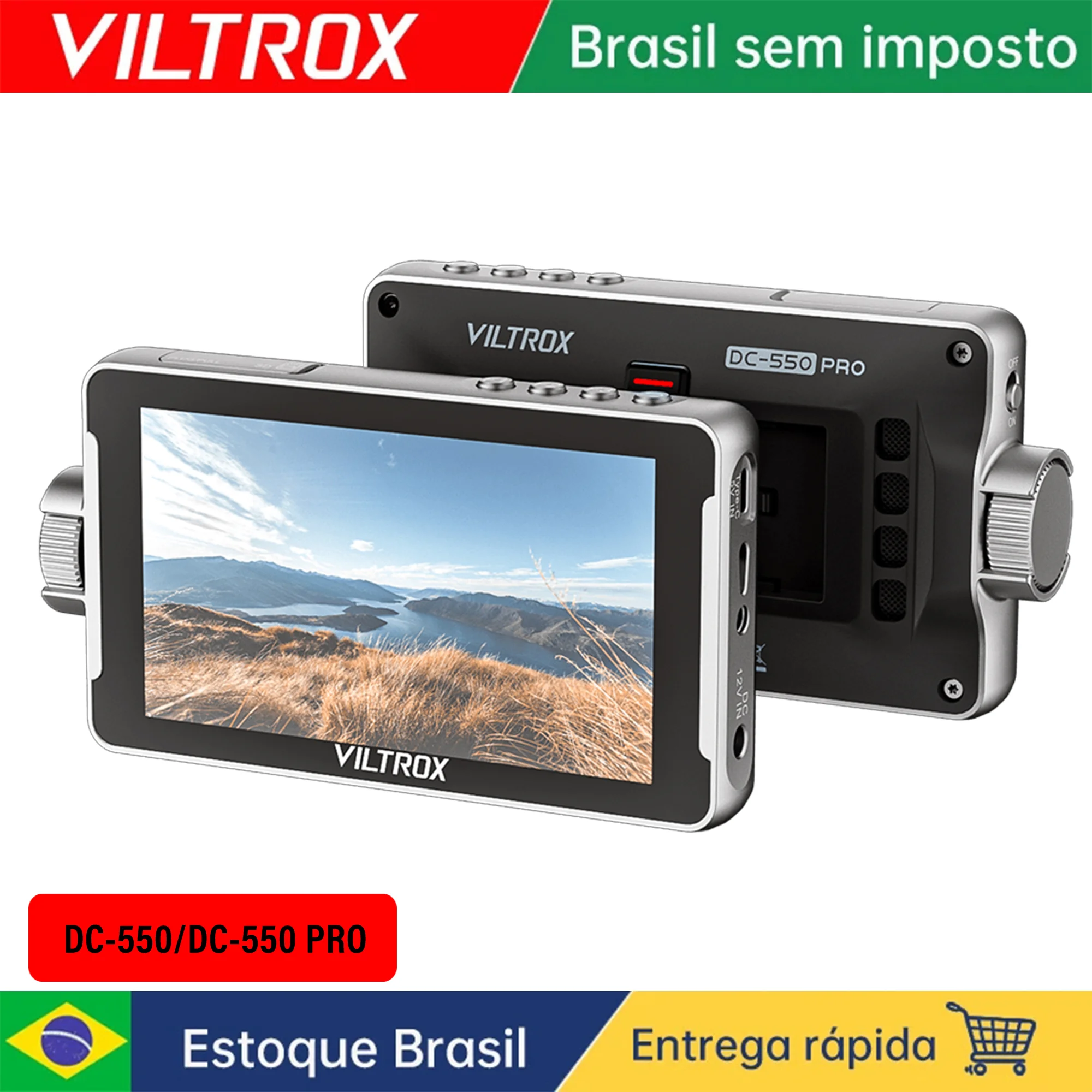 VILTROX DC-550 5.5 Inch Profissional Camera Studio Monitor 1920x1080 4K 30Hz HDMI Touch Screen Field 3D LUT Director Monitor