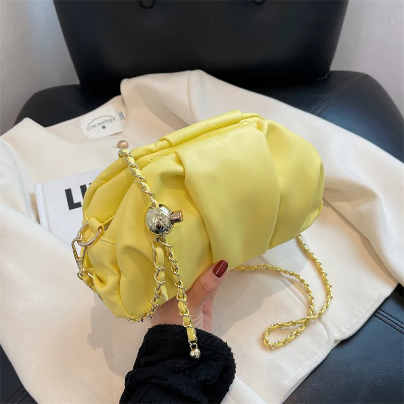 

Designer Pu Leather Women Chain Shoulder Bag High Quality Female Crossbody Bags for Women Casual Ladies Handbags Messenger Bags