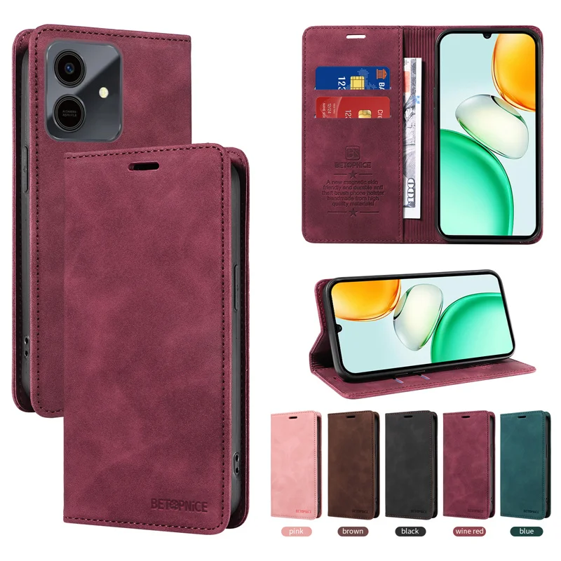 Leather Book Holster Wallet Flip Cover Case