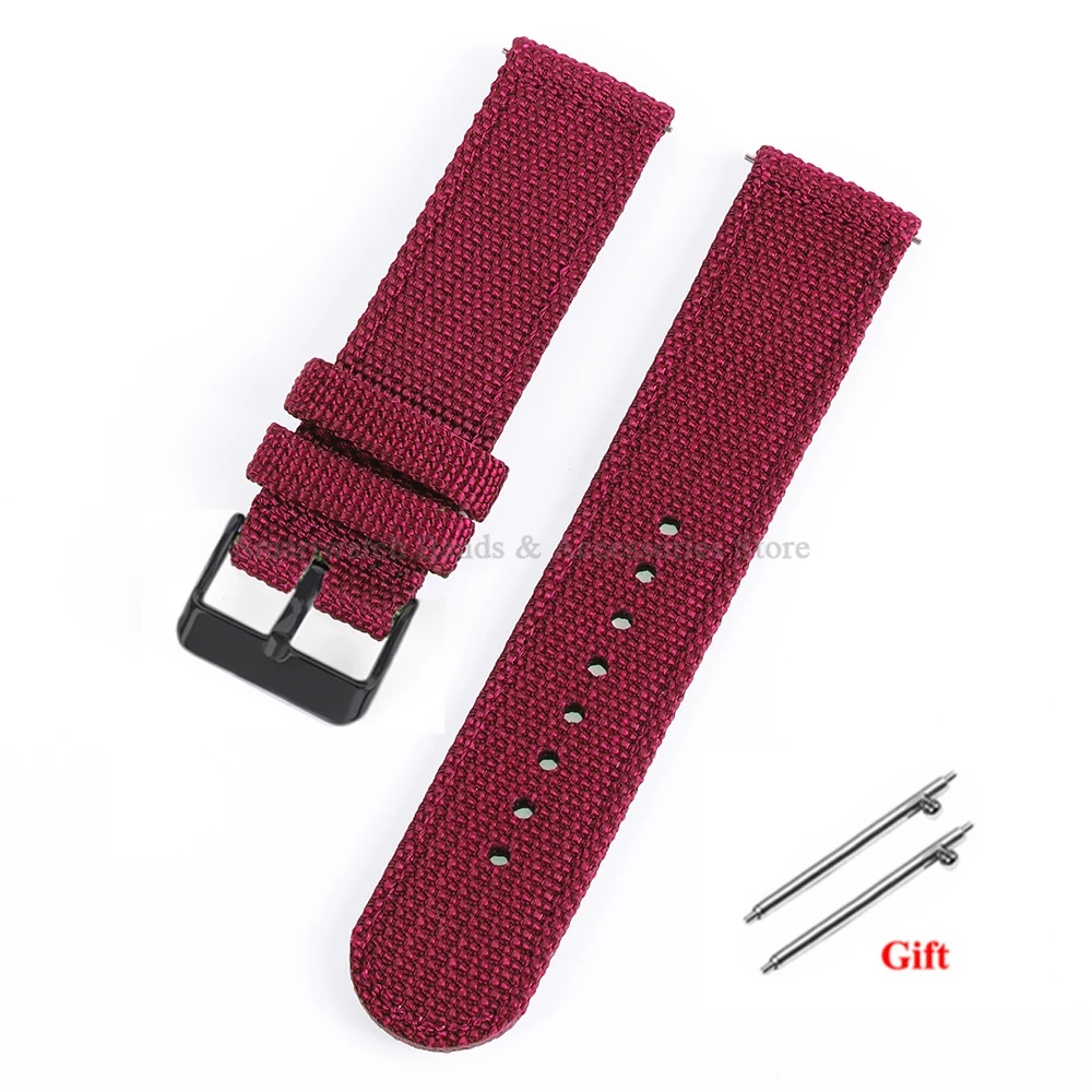 Versatile Nylon Canvas Sport Watch Band – Soft, Quick-Release Bracelet