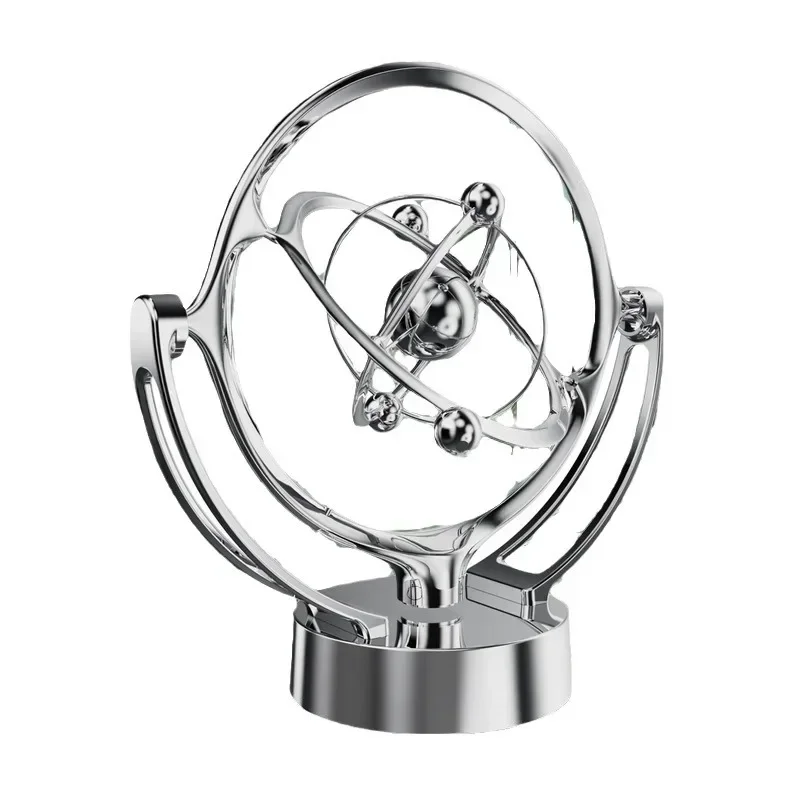 Experience The Magic of Perpetual Motion: Desk Ornament with Earth Orbital Swinging Arm Reloj De Sol Reloj Solar Madera