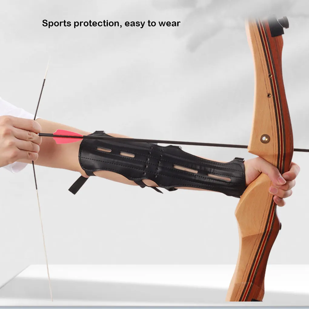 Guard Arm Forearm Cover Holes Gloves Adjustable Shooting Sporting