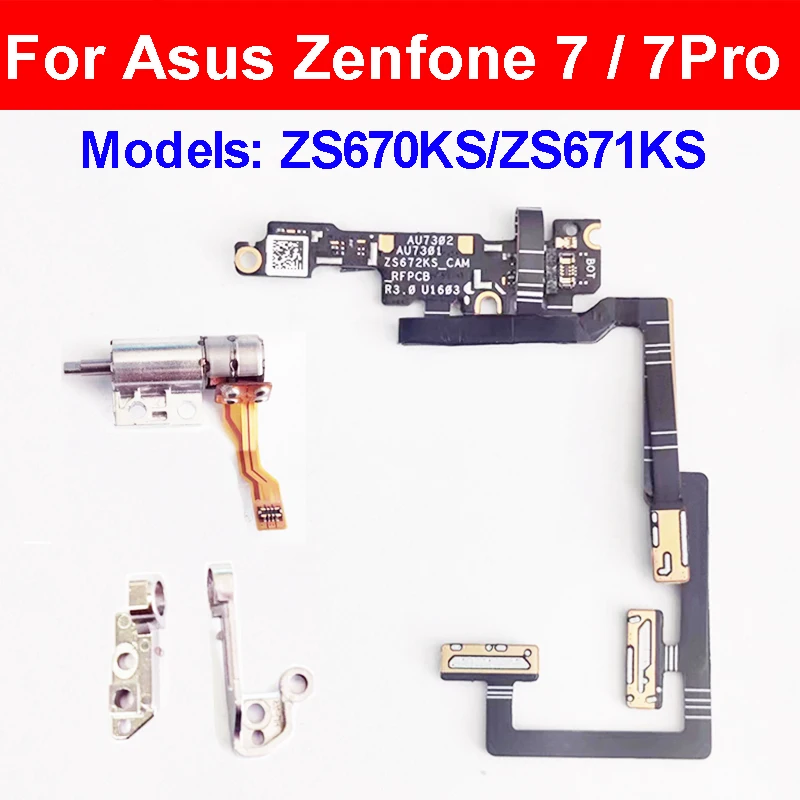 Per Asus Zenfone 7 7 Pro Zs670Ks Zs671Ks Fotocamera Di Sollevamento Del Motore Vibratore Flex Camera Flipping Connection Board Rolling Over Buckle