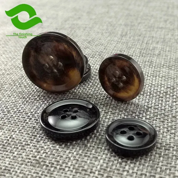 Fashionable Resin Button Sweater Accessories Four Eyes Suite Jacket Clothing Fasteners Solid Color Clothes Buttons For Men Women