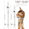 for Apple AirTag Cat Collar,Air Tag Pet Collar with airtag Holder and Bell Reflective GPS Kitten Collar for Girl Boy Cats gatos 2
