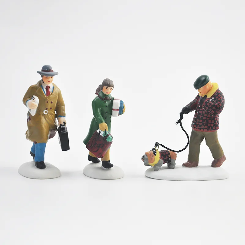 

Ceramic figure mental psychological sand table game box court therapy pedestrian 3pcs/set