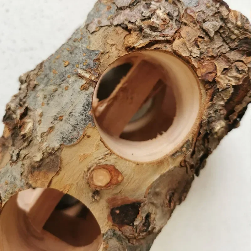 Pet Hamster Toy Natural Apple Tree Branch Teeth Grinding Playing Standing Cage Toy Rabbit Chinchilla Small Animal Supplies